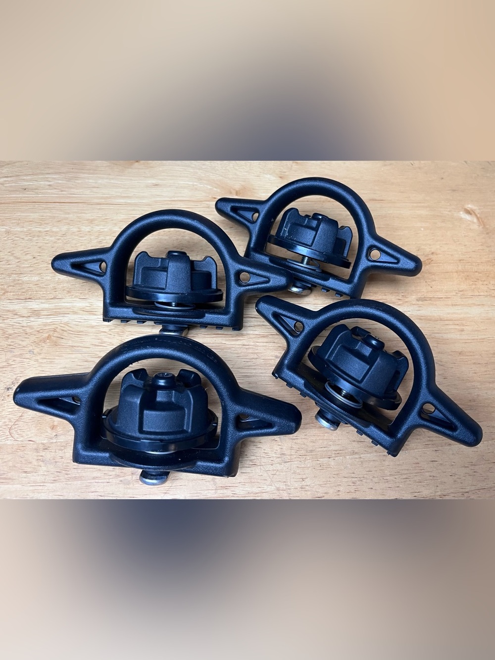 Black Cargo Truck Bed Tie Down Cleats Toyota Tacoma Set of 4 for Tonneau Cover